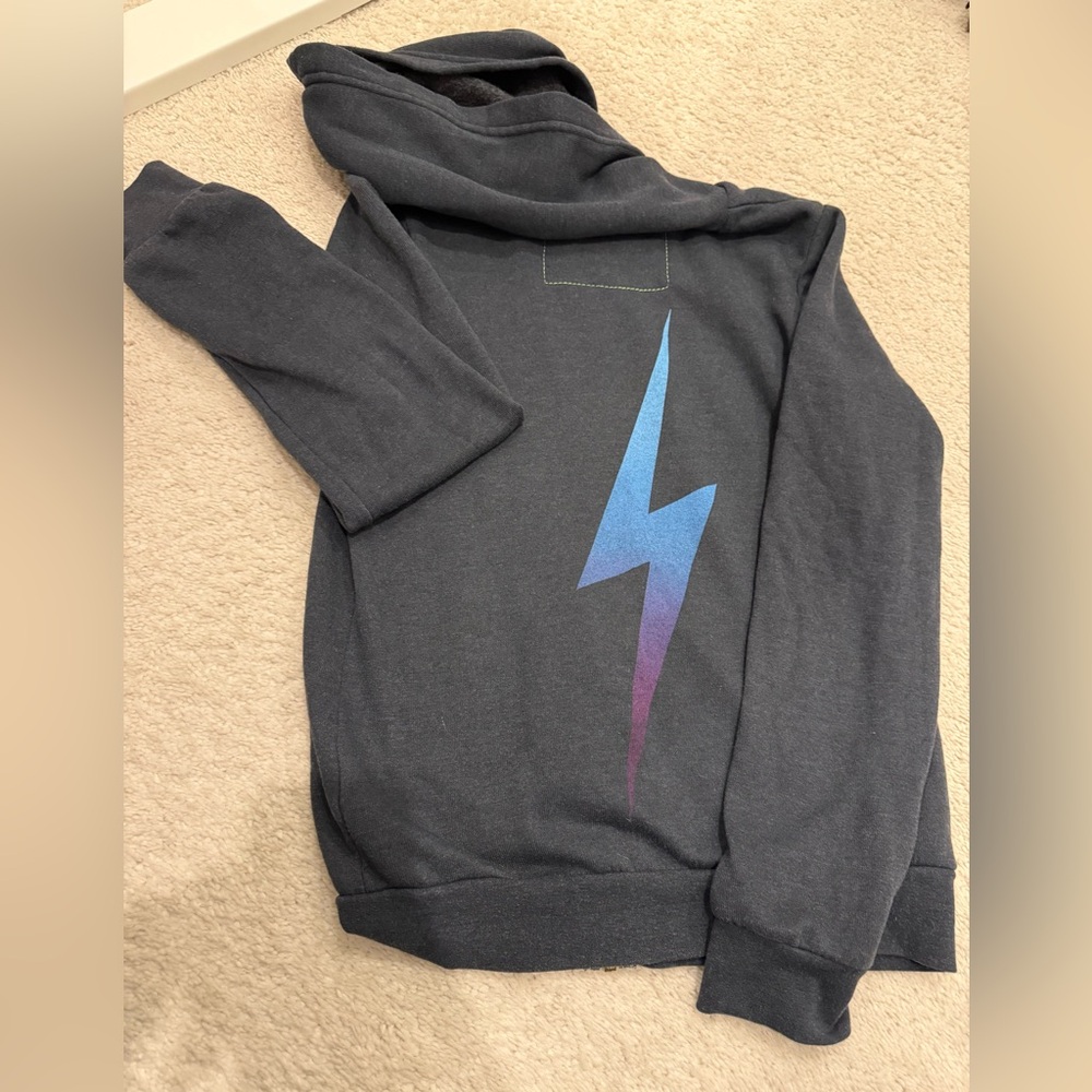 Aviator Nation Kids Bolt Zip Sweatshirt-Size 12
